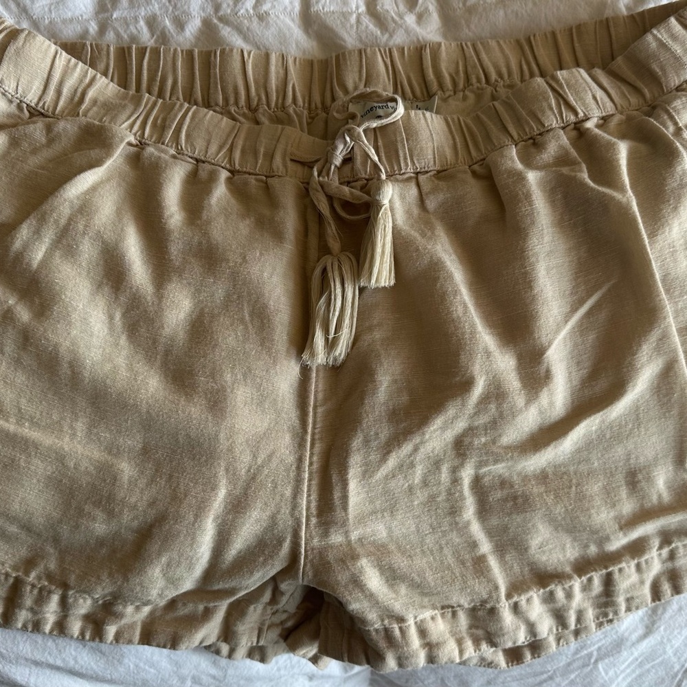 Vineyard Vines Linen Tan Shorts